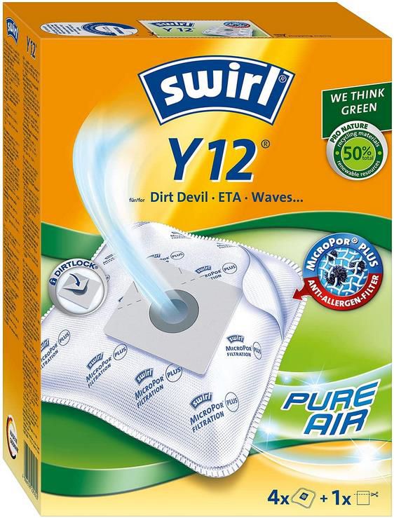 Swirl Y 104 MicroPor Plus Staubsaugerbeutel für Clatronic, Dirt Devil, Zelmer Staubsauger für 3,68€ (statt 7€)