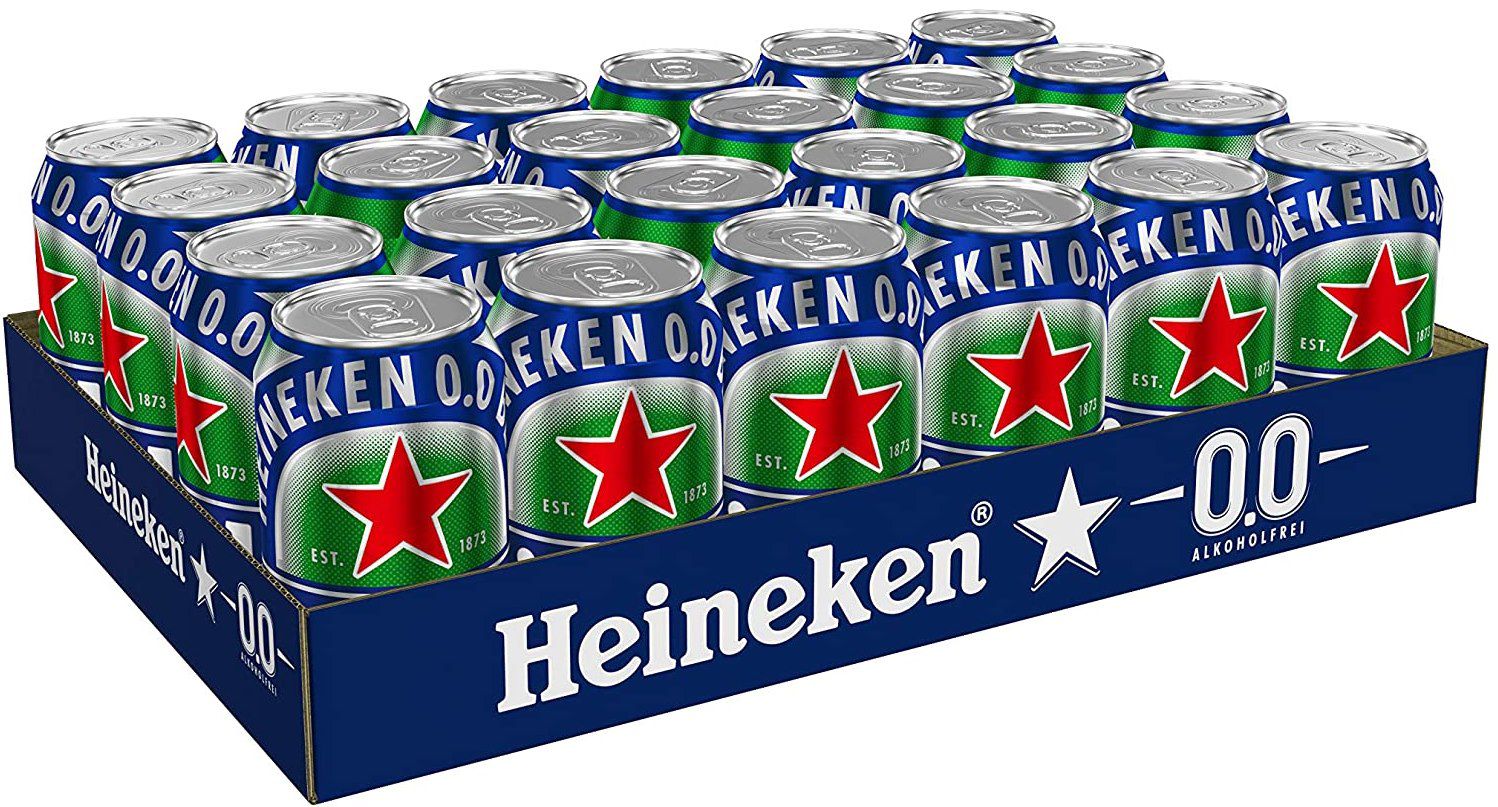 24x Heineken 0.0% Alkoholfrei Pils (je 0.33 l) für 16,49€ + Pfand (statt 24€)   Prime