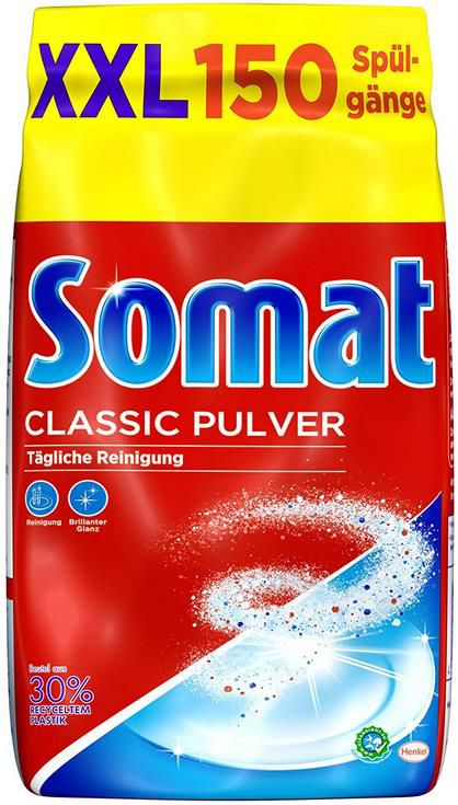 4x Somat Classic Pulver   Spülmaschinenreiniger 3 Kg Großpackung für 19,55€ (statt 30€)   Sparabo