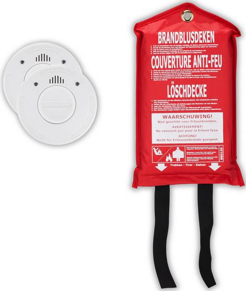 Smartwares Brandschutz Set   Rauchmelder, Löschdecke und Feuerlöscher für 28,90€ (statt 40€)