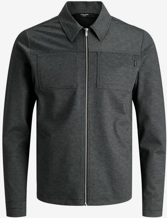 JACK & JONES Sweatjacke in graumeliert / schwarz für 34,99€ (statt 50€)