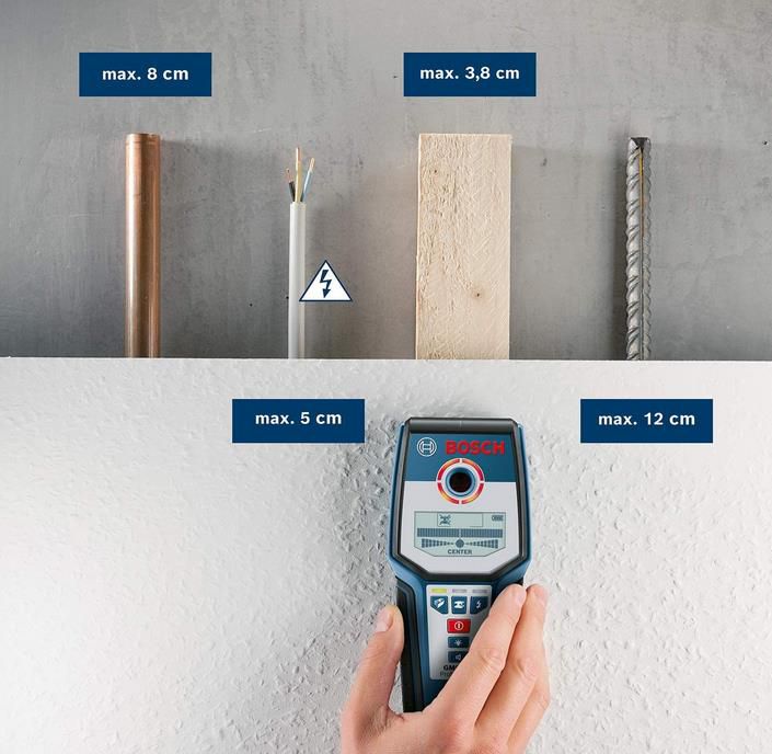Bosch GMS 120 Professional   digitales Ortungsgerät für 69,99€ (statt 91€)