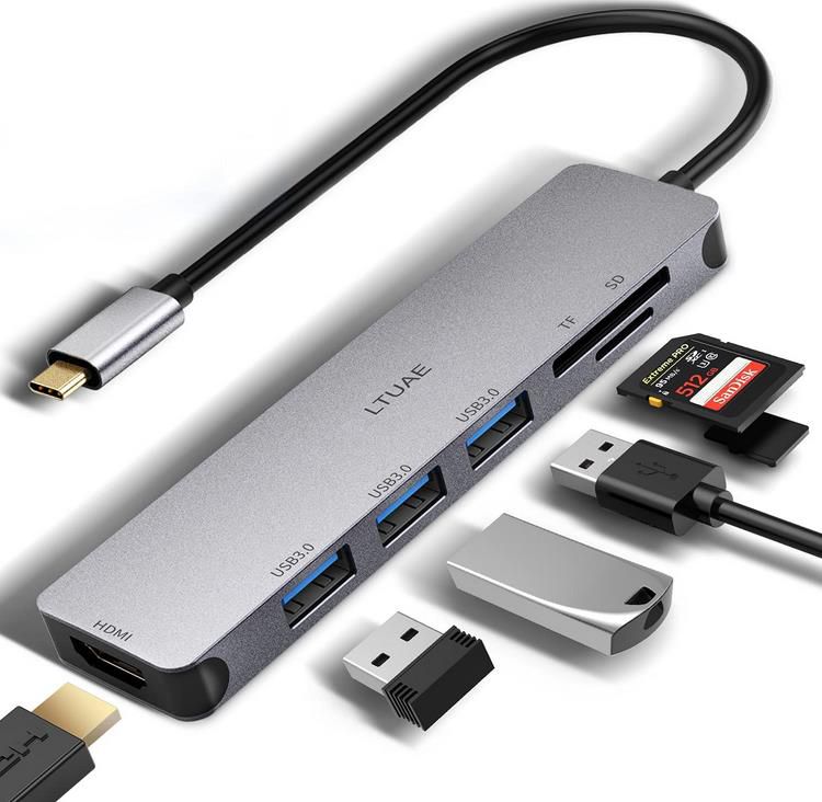 LTUAE USB C Hub – 7 in 1 Dock mit Mehreren Anschlüssen für 10,39€ (statt 26€)