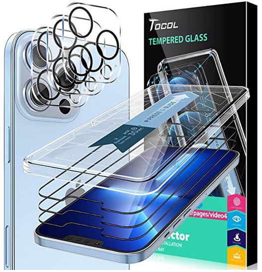 3x TOCOL Panzerglas & Kameraschutz für iPhone 13 Pro Max für 4,49€ (statt 8,99€) – Prime