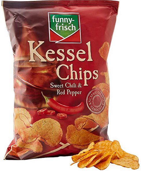 10x funny frisch Kessel Chips versch. Sorten wie z.B. Sweet Chili und Red Pepper (je 120g) ab 11,12€ (statt 20€)   Prime Sparabo