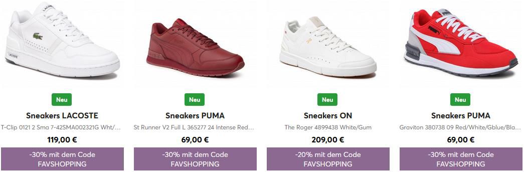 Shopping Fever bei eSchuhe   bis zu 30% Rabatt auf Neuheiten z.B. Nike, New Balance, Adidas