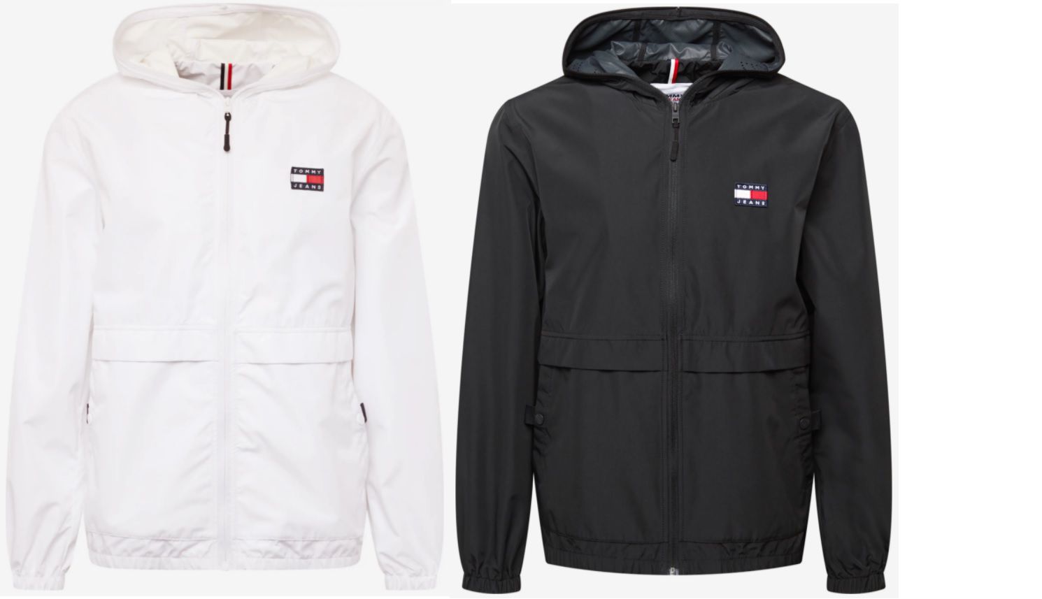 Tommy Jeans Übergangsjacke in Weiß für 109,65€ (statt 130€)   in L