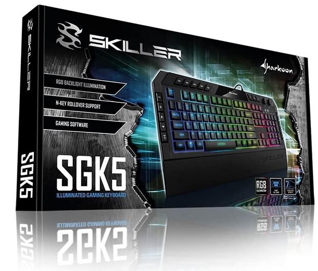 Sharkoon Skiller SGK5 RGB Gaming USB Tastatur für 25,99€ (statt 35€)   Prime