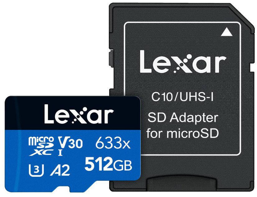 Lexar High Performance 633x   512GB microSD UHS I für 50€ (statt 68€)