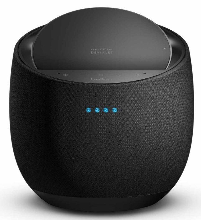 Belkin SOUNDFORM ELITE   Smarter Lautsprecher (AirPlay 2 & Alexa, drahtlos laden) für 99,99€ (statt 120€)
