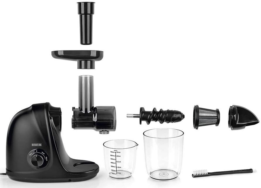 N8WERK Slow Juicer Midnight Black Edition für 69,99€ (statt 100€)