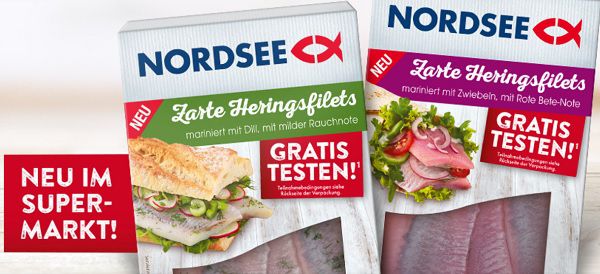 NORDSEE Zarte Heringsfilets gratis ausprobieren