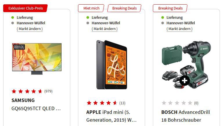 MediaMarkt Breaking Deals   z.B. CHRISTOPEIT CS 5 Silber Crosstrainer für 289€ (statt 399€)