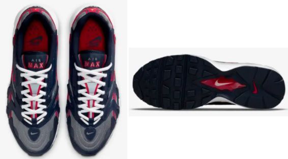 Nike Air Max 96 2 Sneaker in Navy/Grau/Rot für 101,97€ (statt 140€)