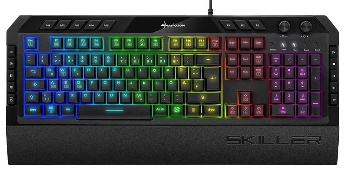 Sharkoon Skiller SGK5 RGB Gaming USB Tastatur für 25,99€ (statt 35€)   Prime