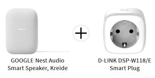 Google Nest Audio + D LINK DSP Smart Plug für 77€ (statt 113€)