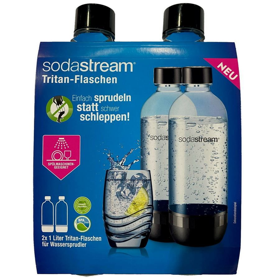 Sodastream Trinkflasche DuoPack 2 x 1L Spülmaschinen geeignet für 9,95€ (statt 17€)   MHD 10/22