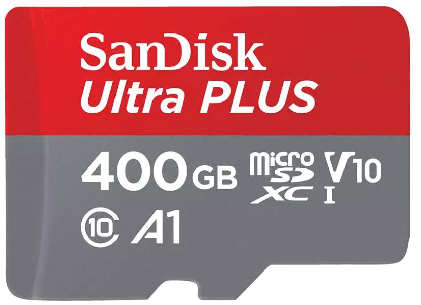 SANDISK Ultra PLUS 400GB microSD Karte für 33€ (statt 43€)