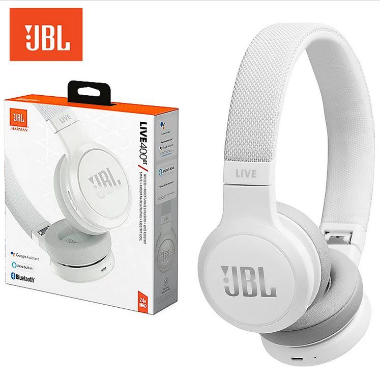 JBL Live 400BT   Bluetooth Bügelkopfhörer in Weiß für 26,91€ (statt 50€)