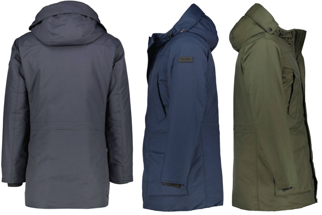 Marc OPolo Herren Parka in Anthrazit, Marine Blau oder Olive Grün für 129,37€ (statt 150€)