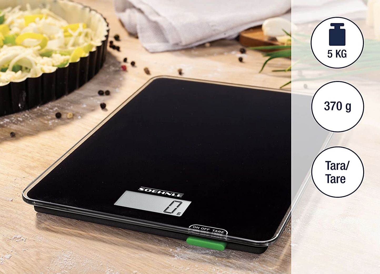 Soehnle Page Compact 100 digitale & bis zu 5 kg belastbare Küchenwaage für 9,99€ (statt 14€)   Prime