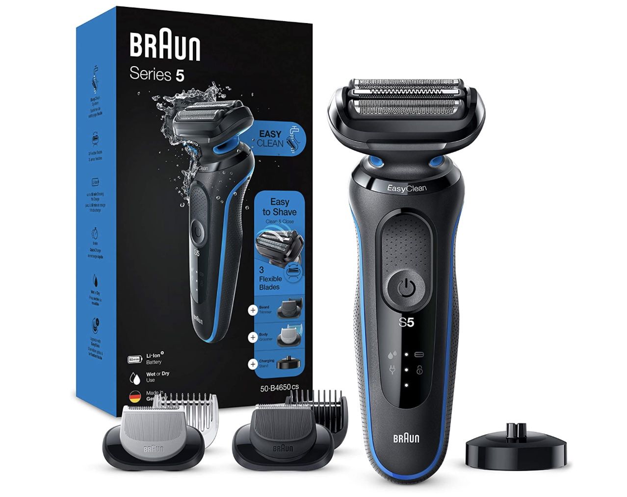 Braun Series 5cs Herren Rasierer Barttrimmer mit 3 flexiblen Klingen für 74,99€ (statt 111€)