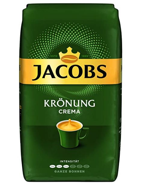 Amazon: 20% Rabatt auf Jacobs Kaffee beim Kauf von 5 Produkten   z.B. 5x 1kg Jacobs Kaffeebohnen Krönung Crema für 34,96€