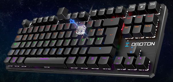 OMOTON mechanische Gaming RGB Tastatur für 26,39€ (statt 44€)