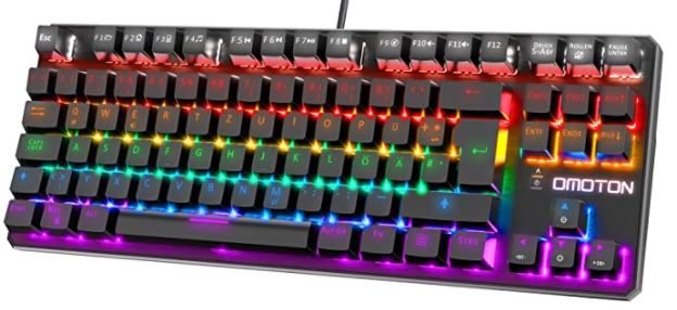 OMOTON mechanische Gaming RGB Tastatur für 26,39€ (statt 44€)