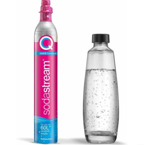 SodaStream Quick Connect CO2 Zylinder & 1 L Glasflasche für 23,82€ (statt 29€)