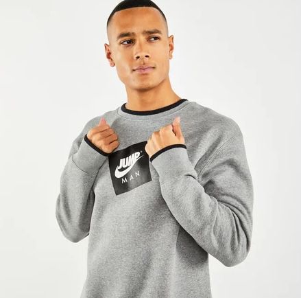 Jordan Jumpman Classics Herren Sweatshirt in Grau für 29,99€ (statt 60€)