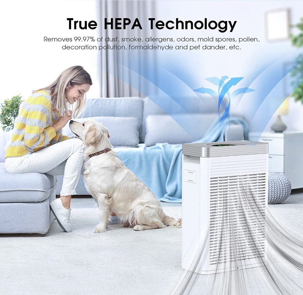 Luftreiniger HEPA H13 mit Timer, Schlafmodus & Kompatibilität mit Alexa für 79,99€ (statt 120€)