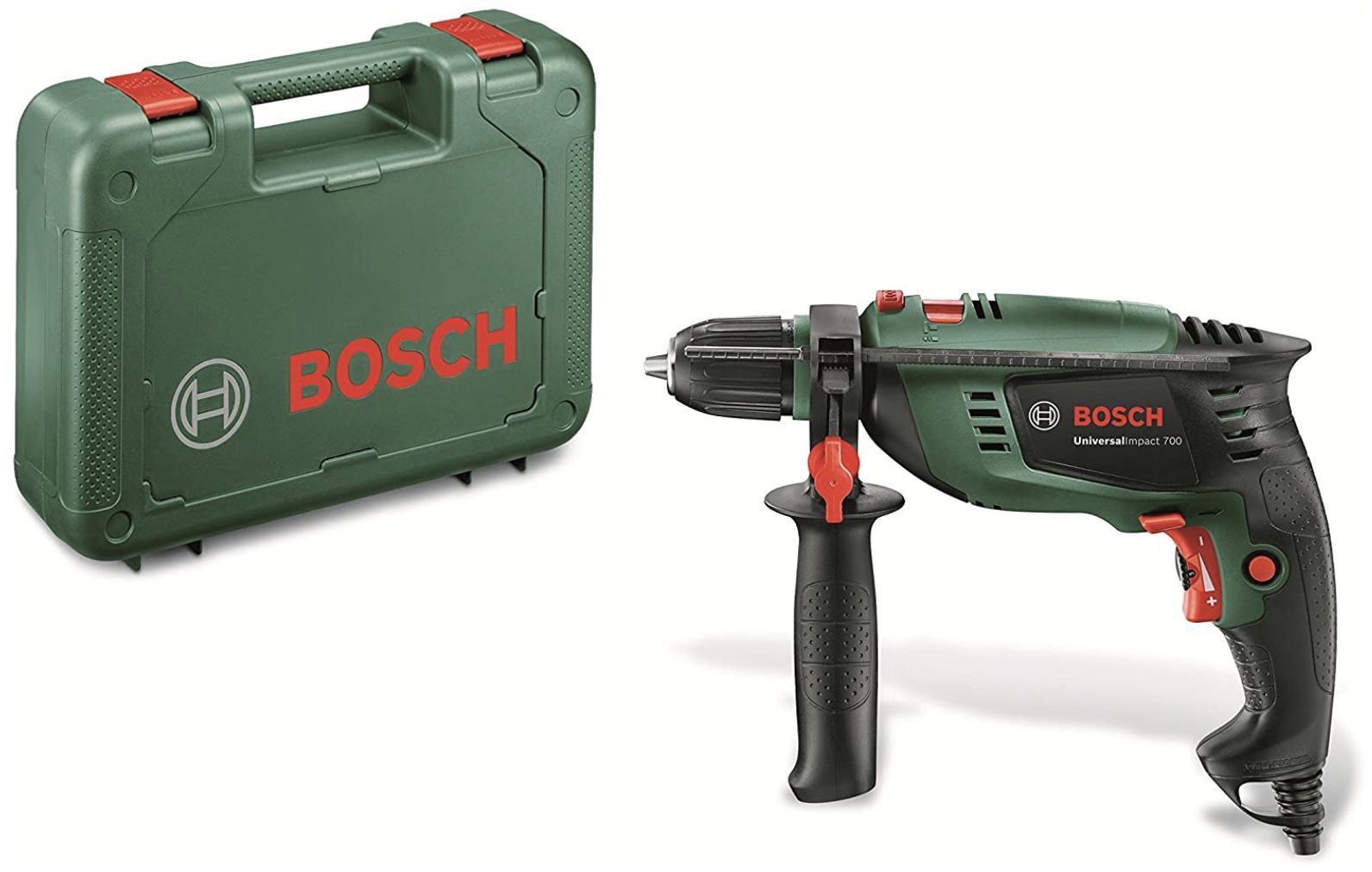 Bosch Schlagbohrmaschine UniversalImpact 700 mit Zusatzhandgriff für 53,59€ (statt 67€)