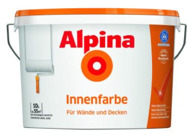 Alpina Innenfarbe 10 Liter weiß ab 24,99€ (statt 33€)