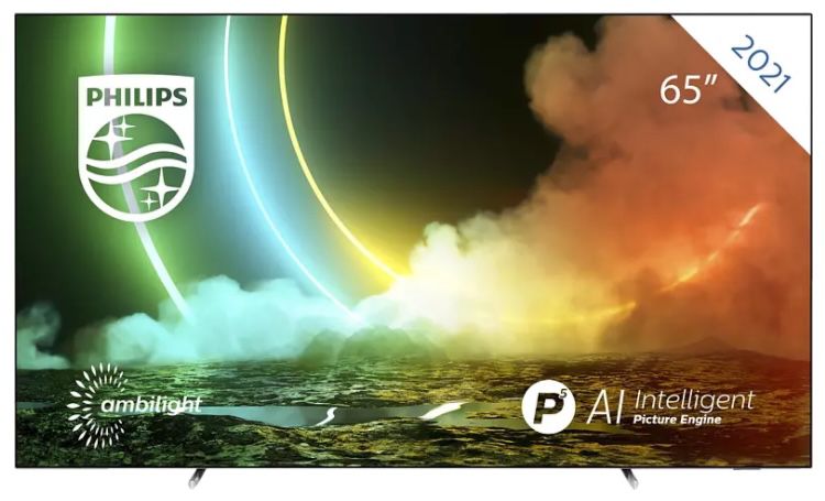 Philips 65OLED706   65 Zoll OLED UHD Fernseher mit 3 seitigem Ambilight ab 1.611€ (statt 1.899€)