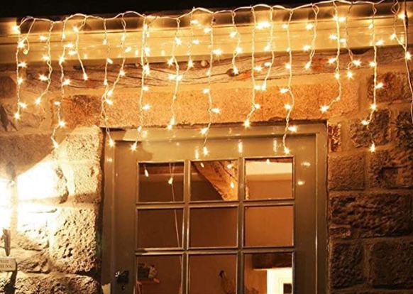 Einfeben LED Eisregen Lichterkette mit 15 Meter Länge und 400 LEDs für 17,91€ (statt 28€)   Prime