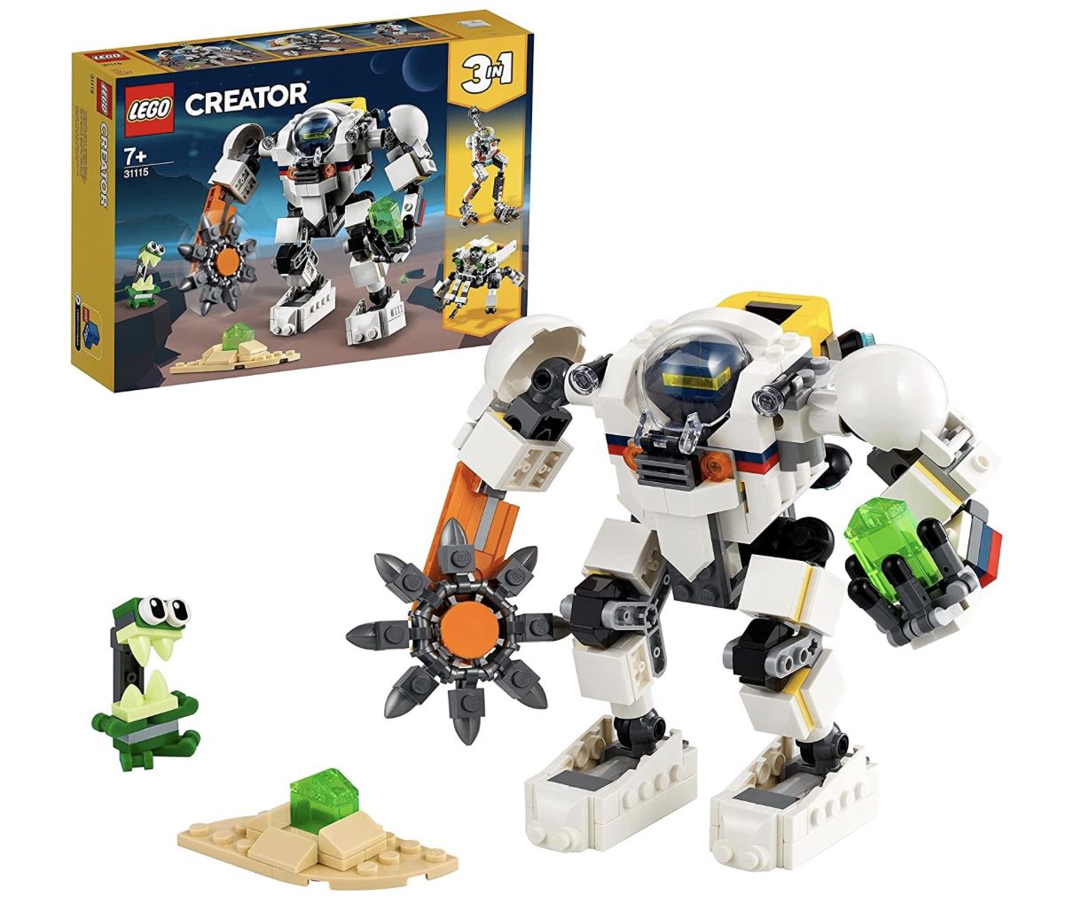 LEGO 31115 Creator 3 In 1 Weltraum Mech Spielzeug mit Roboter und Lastenträger für 15,99€ (statt 20€)   Prime