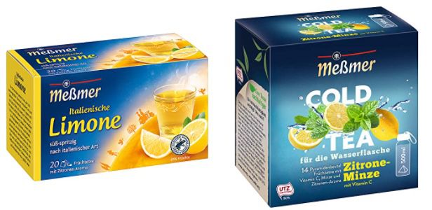 5 Packungen Meßmer Tee zum Preis von 4   z.B. 5x Cold Tea Zitrone Minze für 11,21€ (statt 15€)