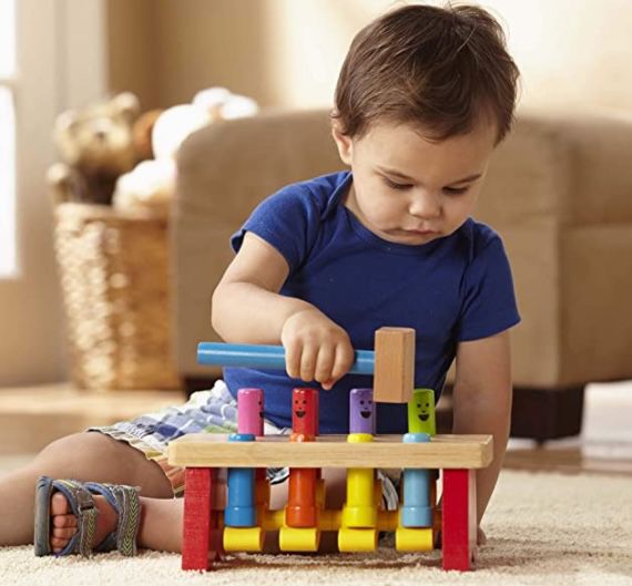 Melissa & Doug Klopf  und Hammerbank zur Förderung der Entwicklung für 8,71€ (statt 21€)   Prime