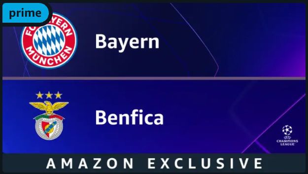 FC Bayern München vs. Benfica Lissabon   Exklusiv bei Amazon Prime Video