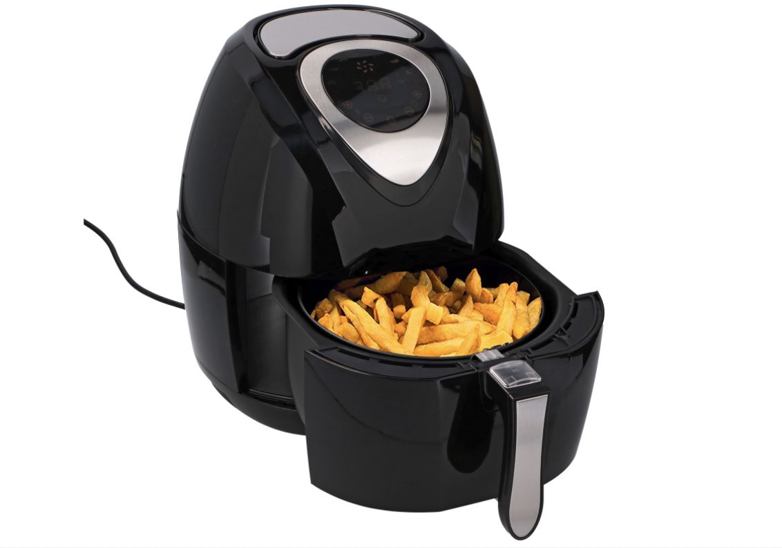 Cuisinier Deluxe Heißluft Fritteuse mit 3,2L in Schwarz für 41,49€ (statt 59,99€)