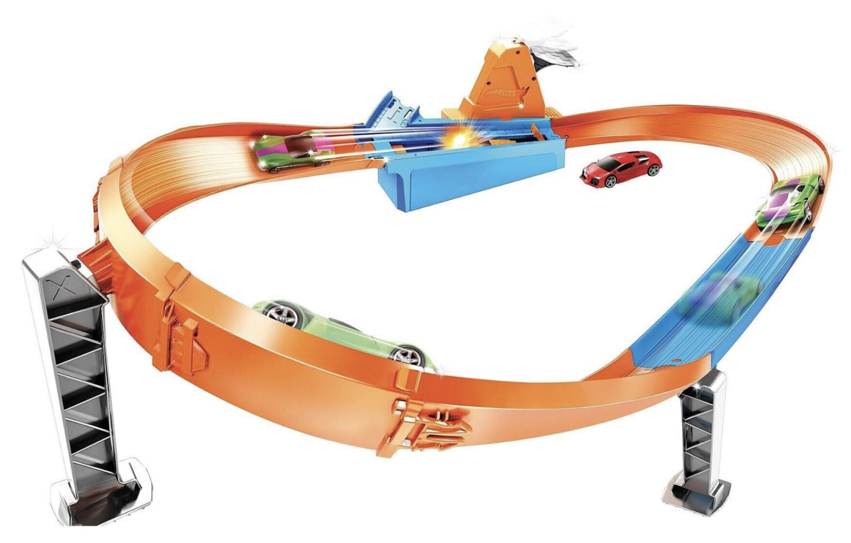 Hot Wheels GJM75   Action Speed Boost Champion Trackset für 10,53€ (statt 16€)   Prime