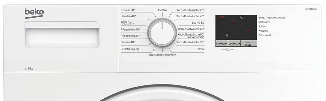 BEKO WML61223N1 6kg Waschmaschine 1.200 U/min für 234€ (statt 276€)