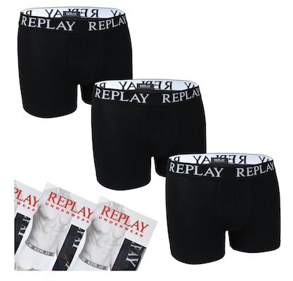 12er Pack REPLAY Boxer Herren Boxershorts für 44€ (statt 53€)