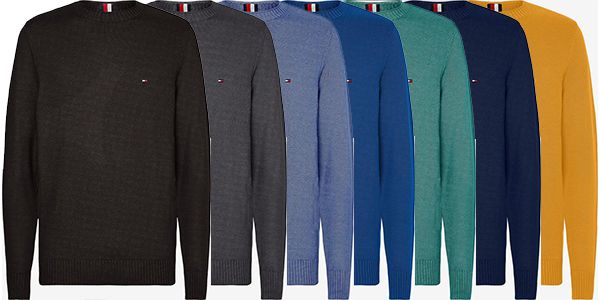 Tommy Hilfiger   Herrenpullover aus Bio Baumwolle in versch. Farben für 79,92€ (statt 100€)