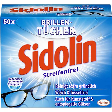 4x Sidolin Reinigungstücher für Brillen, Displays oder Bildschirme 50er Pack für 9,73€ (statt 13€) &#8211; Prime Sparabo