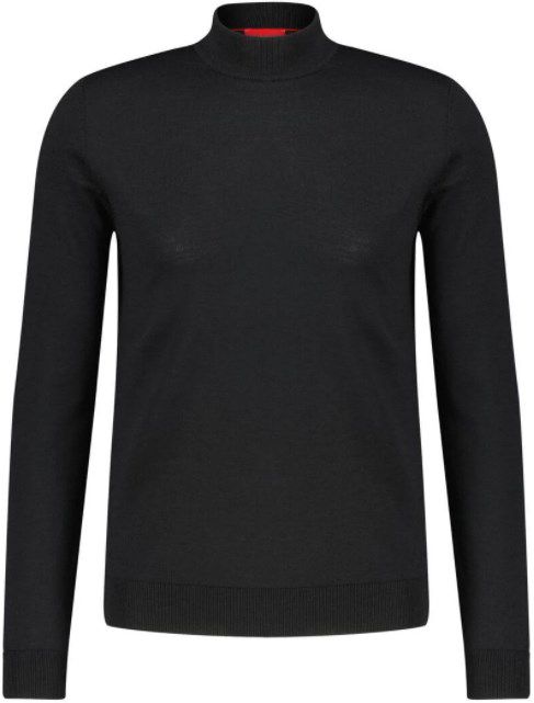 HUGO Herren Wollpullover SAN MATTEO 3 in Schwarz ab 84,76€ (statt 110€)