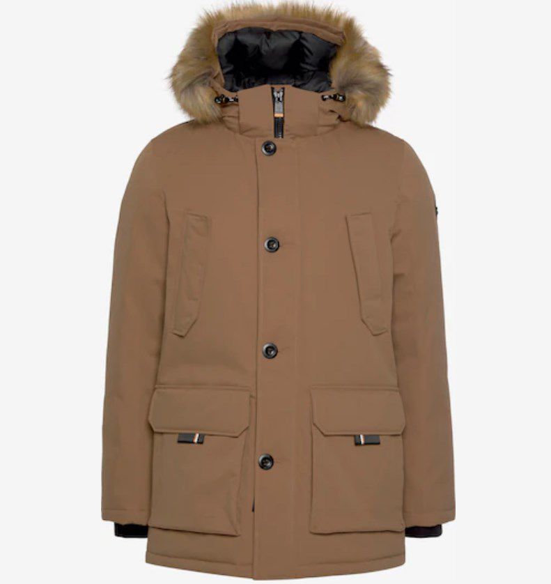 Tom Tailor Parka mit Fellimitat Kapuze in Hellbeige ab 119,99€ (statt 150€)