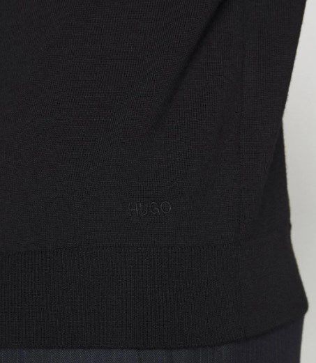 HUGO Herren Wollpullover SAN MATTEO 3 in Schwarz ab 84,76€ (statt 110€)