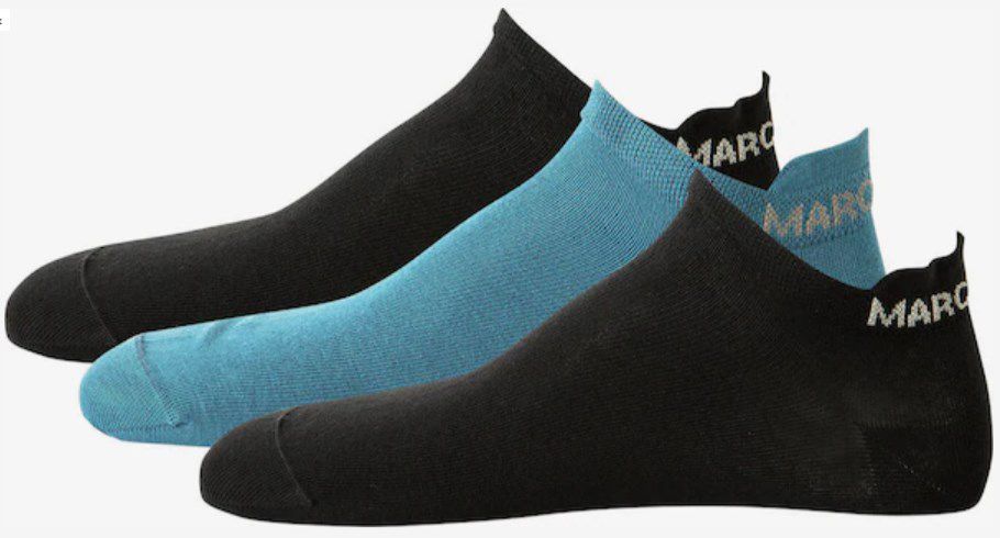Marc OPolo Sneaker Socken Larsen in Aqua/Schwarz   3er Pack ab 7,01€ (statt 8,80€)